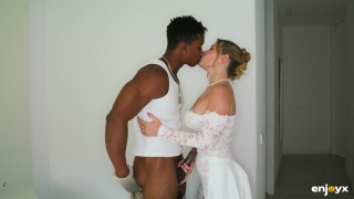 Slut bride - Wedding threesome - BBG Scene